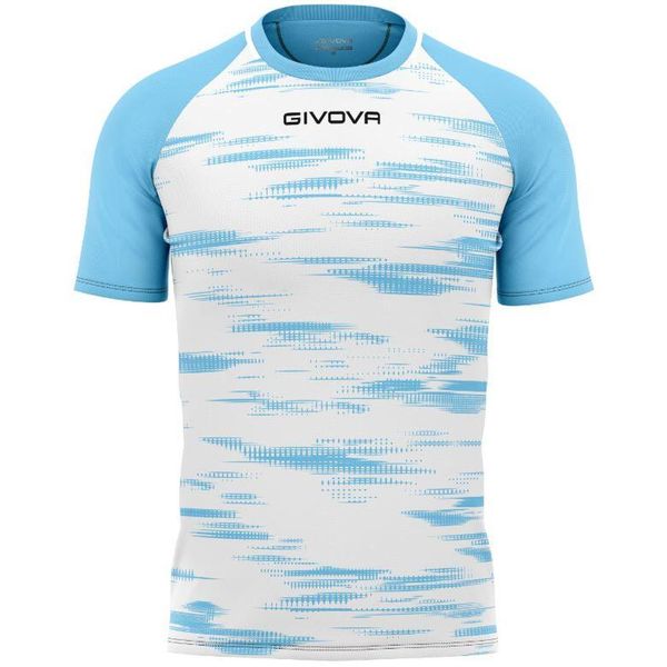 Koszulka sportowa Givova Pixel White‑Sky XS. Białe bluzki sportowe damskie Givova, xs, bez kołnierzyka, bez ramiączek. Za 181.99 zł.
