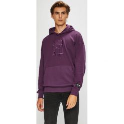 Puma - Bluza. Fioletowe bluzy z kapturem męskie Puma, l, z bawełny. W wyprzedaży za 239.90 zł.