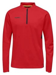 Czerwona męska bluza Hummel Tech Move Half Zip. Czerwone bluzy bez kaptura męskie Erima, m, z elastanu. Za 211.99 zł.
