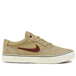 Buty męskie sportowe trampki Nike SB CHRON 2. Brązowe trampki i tenisówki męskie Nike, bez wzorów, bez zapięcia. W wyprzedaży za 269.00 zł.