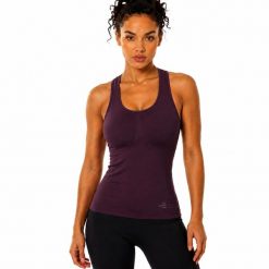 Damski sportowy top, dostępny w wielu kolorach. Zielone topy sportowe damskie R-EVENGE, l, bez wzorów, z materiału, bez ramiączek. Za 147.99 zł.