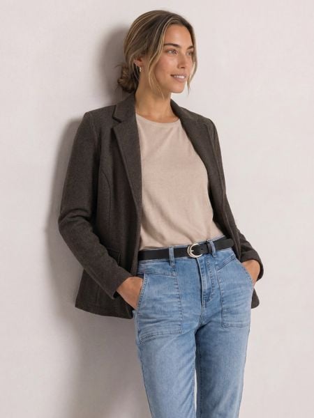 Street One bluza typu blazer Kobiety Bawełna brązowy, 36. Brązowe bluzy bez kaptura damskie Street One, z bawełny. Za 299.95 zł.