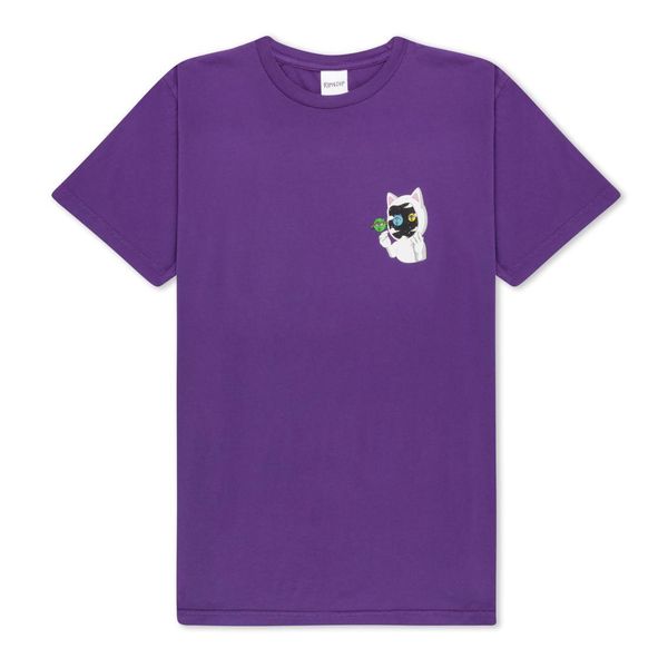 Koszulka T-shirt Rip n Dip Seeling Eye fioletowa. Fioletowe t-shirty męskie RIPNDIP, bez wzorów, bez kołnierzyka. Za 232.65 zł.