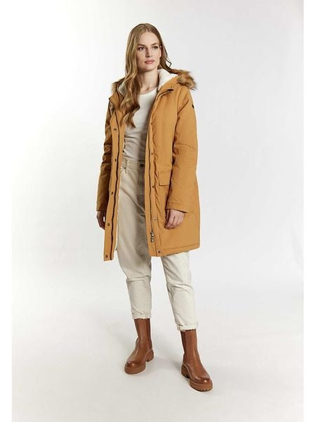 Schmuddelwedda Parka zimowa w kolorze jasnobrązowym rozmiar: L. Brązowe parki damskie Schmuddelwedda, na zimę, l, bez wzorów, z polaru. Za 409.00 zł.