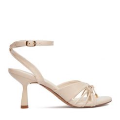 Sandały JENNY. Brązowe sandały damskie Jenny, bez wzorów, bez obcasa, na szpilce. Za 139.99 zł.