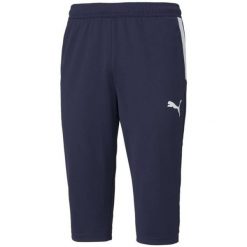 Męskie Spodenki TeamLIGA Fitted 3/4 Shorts. Niebieskie szorty sportowe męskie Puma, m, na fitness i siłownię. Za 221.99 zł.