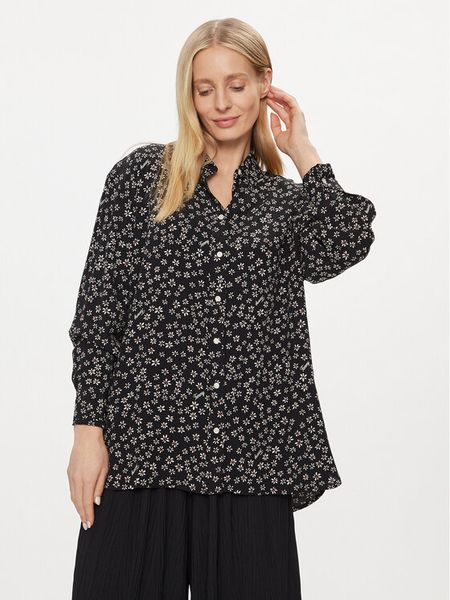 Tommy Jeans Koszula Ditsy DW0DW17346 Czarny Oversize. Czarne koszule damskie Tommy Jeans, s, bez wzorów, z jeansu, bez kołnierzyka, bez ramiączek. Za 279.99 zł.