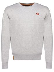Geographical Norway Sweter w kolorze szarym rozmiar: S. Szare swetry męskie Geographical Norway, s, bez wzorów, bez kołnierzyka. Za 65.85 zł.
