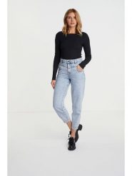 Rich & Royal Koszulka w kolorze czarnym rozmiar: XL. Czarne t-shirty damskie Rich & Royal, xl, bez wzorów, prążkowane, bez kołnierzyka. Za 118.56 zł.