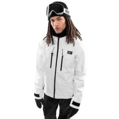 Kurtka snowboardowa męska W5 Megeve. Białe kurtki narciarskie i snowboardowe damskie SIROKO, m, bez wzorów, z hardshellu, bez kaptura, snowboardowy. Za 763.00 zł.