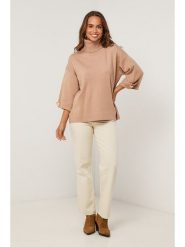 Soft Cashmere Golf w kolorze beżowym rozmiar: 38/40. Brązowe golfy damskie Soft Cashmere, bez wzorów, bez ramiączek. Za 174.02 zł.
