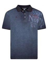 Geographical Norway Koszulka polo "Adventure" w kolorze granatowym rozmiar: S. Niebieskie koszulki polo męskie Geographical Norway, s, bez wzorów, z bawełny, bez ramiączek. Za 83.45 zł.