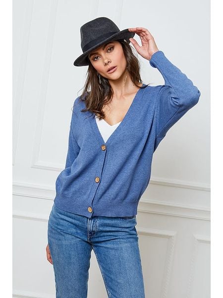 So Cachemire Kardigan "Gino" w kolorze niebieskim rozmiar: L. Niebieskie kardigany damskie So Cachemire, l, bez wzorów, z kaszmiru. Za 187.99 zł.