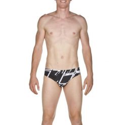 Kąpielówki slipy męskie na basen Arena Blare Brief. Czarne kąpielówki męskie Arena, m, bez wzorów, do pływania. Za 49.99 zł.