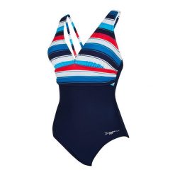 Strój pływacki jednoczęściowy damski Zoggs Seamarine Panel Crossback. Białe stroje jednoczęściowe damskie ZOGGS, bez wzorów. Za 179.99 zł.