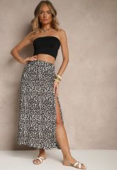 Szara Rozkloszowana Spódnica z Wiskozy ze Wsuwanymi Kieszeniami Koselle. Szare spódniczki damskie Renee, l, bez wzorów, z wiskozy, eleganckie, midi, rozkloszowane. Za 54.99 zł.
