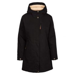 Wodoodporna Kurtka Damska Risha TP50 Z Podszewką Z Polaru. Czarne kurtki damskie Trespass, xl, bez wzorów, z polaru, bez kaptura. Za 379.99 zł.