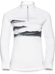 Odlo Bluza polarowa "Berra Graphic" w kolorze białym rozmiar: M. Białe bluzy bez kaptura damskie Odlo, m, z materiału. Za 267.45 zł.
