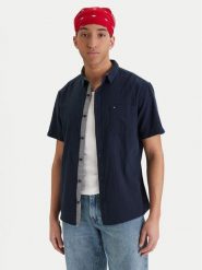 Quiksilver Koszula Time Box EQYWT04622 Granatowy Regular Fit. Niebieskie koszule męskie Quiksilver, m, bez wzorów, z bawełny, bez kołnierzyka, bez ramiączek. Za 189.99 zł.