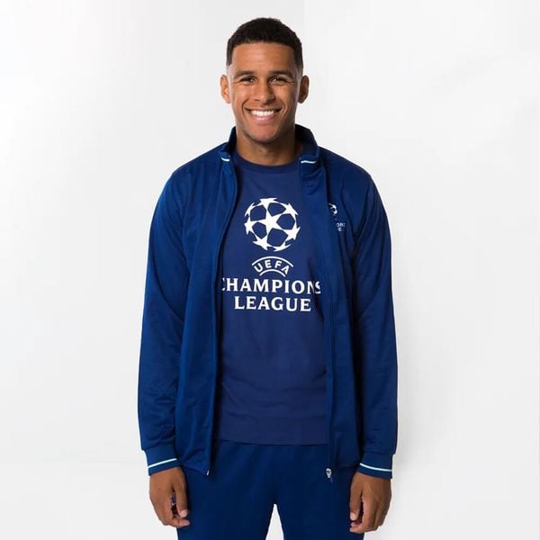 Koszulka UEFA Champions League. Niebieskie bluzki damskie CHAMPIONS LEAGUE, xl, bez wzorów, z bawełny, sportowe, bez kołnierzyka, bez ramiączek. Za 139.99 zł.