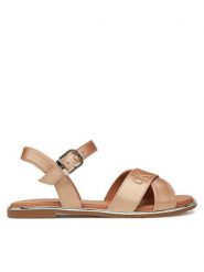 Calvin Klein Jeans Sandały V3A2-82042-1688 S Brązowy. Brązowe sandały dziewczęce Calvin Klein Jeans, z jeansu. Za 199.99 zł.