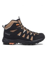 Icepeak Botki trekkingowe "Aura" w kolorze czarno-jasnobrązowym rozmiar: 43. Brązowe buty zimowe męskie ICEPEAK, z materiału, bez zapięcia. Za 281.45 zł.