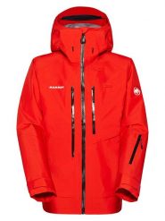 Mammut Kurtka narciarska "Mtn Pro 2.0 3L" w kolorze czerwonym rozmiar: L. Czerwone kurtki narciarskie i snowboardowe damskie Mammut, l, bez wzorów, bez kaptura, narciarskie. Za 2,789.95 zł.