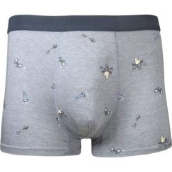 Bokserki Obcisłe, Szare w Latarki, Ogniska, Lornetki, Bawełniane, Majtki z Elastanem -ALTIES. Szare bokserki męskie Alties, bez wzorów, z bawełny. Za 35.00 zł.