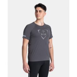 Męska ultralekka koszulka biegowa Kilpi WYLDER-M. Szare t-shirty sportowe męskie Kilpi, m, z materiału, bez ramiączek, do biegania. Za 91.56 zł.