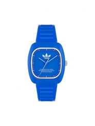 Adidas Zegarek Retro Wave Two AOSY24530 Niebieski. Niebieskie, analogowe zegarki męskie Adidas. Za 389.99 zł.