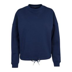 Damska Bluza Z Kapturem Z Okrągłym Dekoltem. Niebieskie bluzy z kapturem damskie BUILD YOUR BRAND, s. Za 131.99 zł.