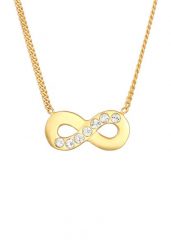Elli Damski wisior Infinity symbol nieskończoności z kryształami w srebrze próby 925 sterling silver Naszyjniki 1 ct. Szare naszyjniki damskie Elli, srebrne. Za 248.99 zł.