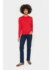 SAINT TROPEZ Sweter "Kila" w kolorze czerwonym rozmiar: XL. Czerwone swetry klasyczne damskie Saint Tropez, xl, bez kołnierzyka. Za 123.25 zł.