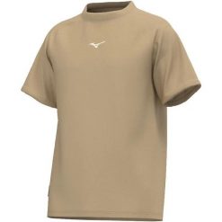 Koszulka Mizuno Athletic. Brązowe t-shirty sportowe męskie Mizuno, xl, z materiału, bez ramiączek, do biegania. Za 159.50 zł.