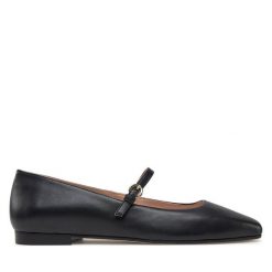 Baleriny Pollini. Czarne baleriny damskie Pollini, bez wzorów, bez obcasa. Za 819.99 zł.