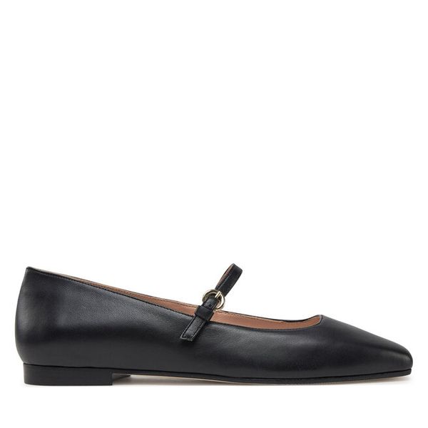 Baleriny Pollini. Czarne baleriny damskie Pollini, bez wzorów, bez obcasa. Za 819.99 zł.