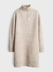 OPUS Sukienka dzianinowa w kolorze szarym rozmiar: 40. Szare sukienki damskie Opus, na co dzień, bez wzorów, z dzianiny, bez kołnierzyka, bez ramiączek, midi, proste. Za 187.99 zł.