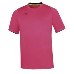 Koszulka Mizuno Core. Czerwone t-shirty damskie Mizuno, bez wzorów, bez kołnierzyka. Za 106.00 zł.