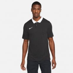 Koszulka sportowa męska Nike Drifit Park 20. Czarne t-shirty sportowe męskie Nike, l, bez ramiączek, do piłki nożnej. Za 129.99 zł.