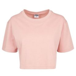 Krótka Koszulka Damska Oversize Crop. Czerwone bluzki damskie Urban Classics, m, bez wzorów, bez kołnierzyka. Za 49.99 zł.