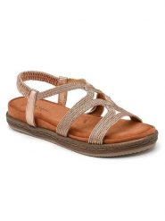 Sixth Sens Sandały w kolorze złotym rozmiar: 37. Żółte sandały damskie Sixth Sens, bez wzorów, bez obcasa. Za 121.99 zł.