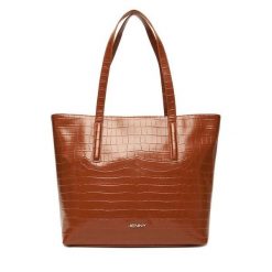 Torebka JENNY. Brązowe torebki klasyczne damskie Jenny, bez wzorów, bez dodatków. Za 149.99 zł.