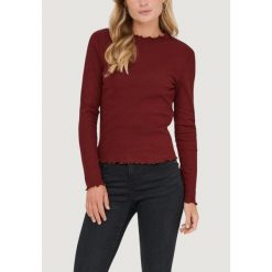 Koszulka z długim rękawem Kobieta ONLY Onlemma Life Ls Glitter Top Jrs Noos. Czerwone t-shirty damskie Only, bez wzorów, z bawełny, bez kołnierzyka. Za 156.20 zł.