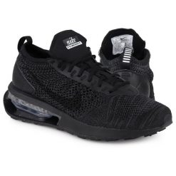 Buty męskie sportowe AIR MAX FLYKNIT RACER. Czarne buty sportowe na co dzień męskie Nike, bez zapięcia. Za 477.80 zł.