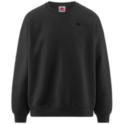 Męska bluza z kapturem Kappa szara sportowa. Czarne bluzy z kapturem męskie Kappa, na jesień, m, z bawełny. Za 453.45 zł.