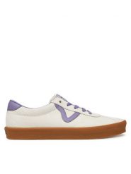 Vans Tenisówki VN000CQR6PH1 Écru. Trampki i tenisówki damskie Vans, bez wzorów, ze skóry. Za 239.99 zł.