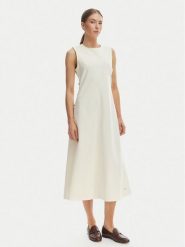 Tommy Hilfiger Sukienka codzienna WW0WW48774 Beżowy Regular Fit. Brązowe sukienki damskie Tommy Hilfiger, na co dzień, xl, bez wzorów, z bawełny, bez kołnierzyka, bez ramiączek, proste. Za 699.99 zł.