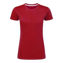 Idealna Koszulka Damska. Czerwone bluzki damskie SG, s, bez wzorów, bez kołnierzyka. Za 34.99 zł.