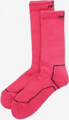 Skarpetki sportowe Puma Neon Różowe 2-Pak Unisex 39-42. Czerwone skarpetki damskie ZEAGLE, bez wzorów, z materiału. Za 45.40 zł.