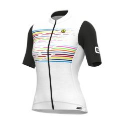 Koszulka rowerowa damska Alé Maglia Donna MC Logo. Białe bluzki sportowe damskie ALÉ CYCLING, m, z elastanu, bez kołnierzyka, bez ramiączek. Za 511.00 zł.